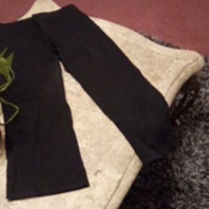 Black Capri work pants